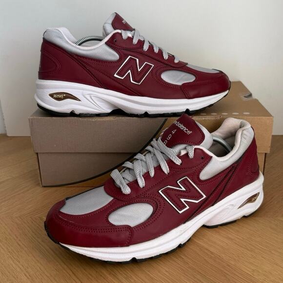 New Balance 498 V2 ‘Burgundy/White Men Sneakers- SZ 8 D main image 12